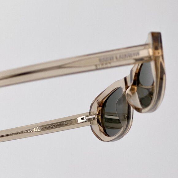 Saint Laurent SL557 SHADE 004 Women’s Sunglasses – Transparent Nude / Grey Oval main image 5